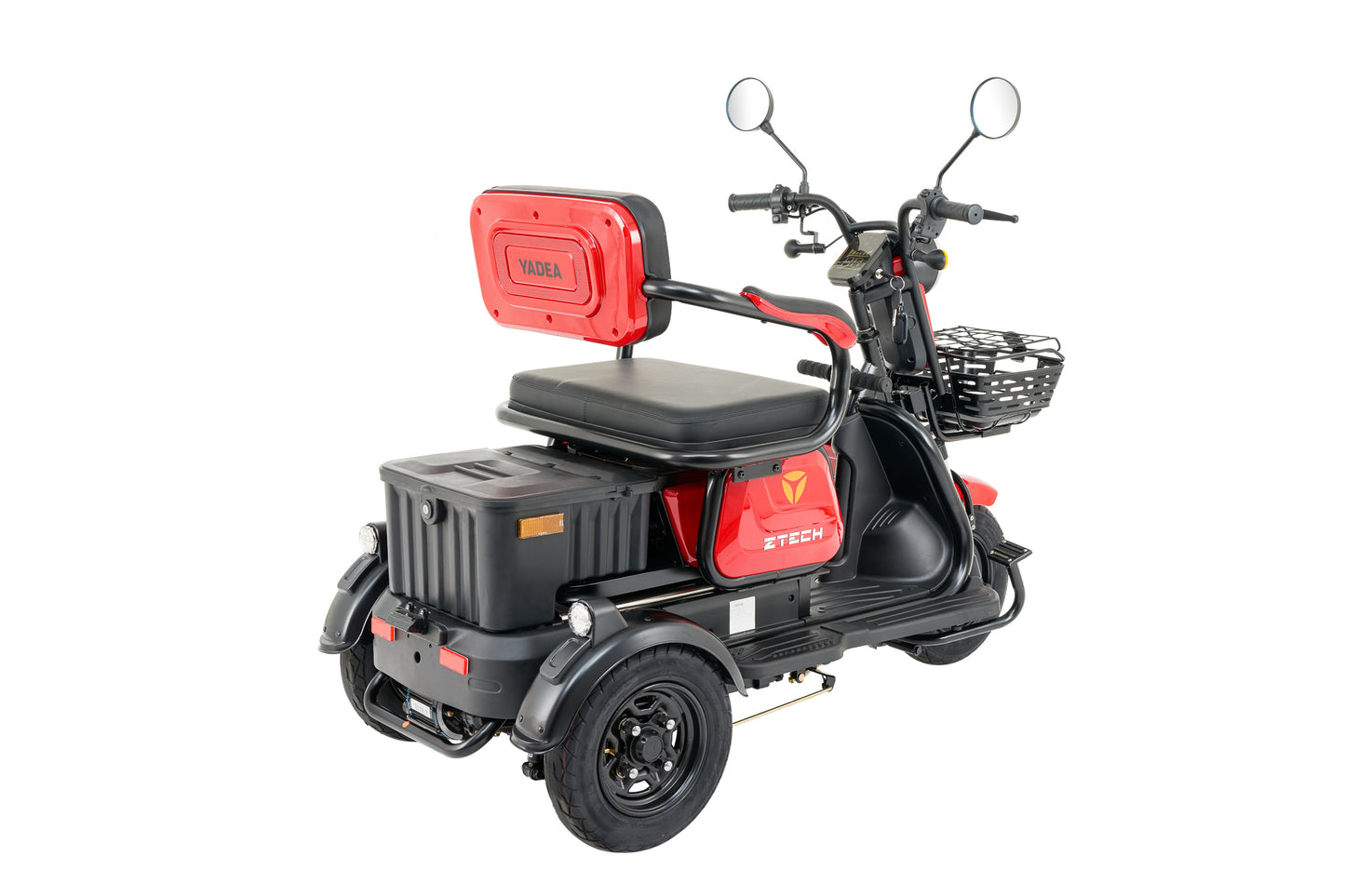 tricicleta electrica negru cu rosu z-tech zt16 LEKU 1300 W 60 V 20 Ah