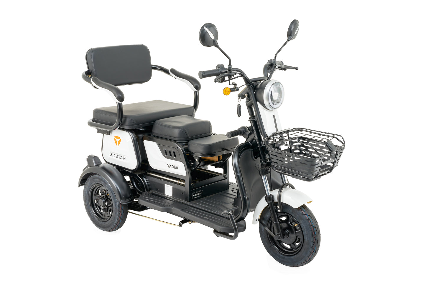 tricicleta electrica z-tech zt16 LEKU 1300 W 60 V 20 Ah, alba