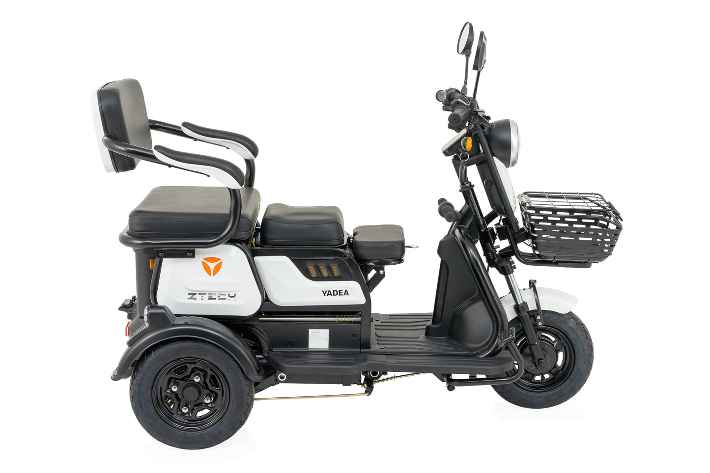 tricicleta electrica z-tech zt16 LEKU 1300 W 60 V 20 Ah, de culoare alba