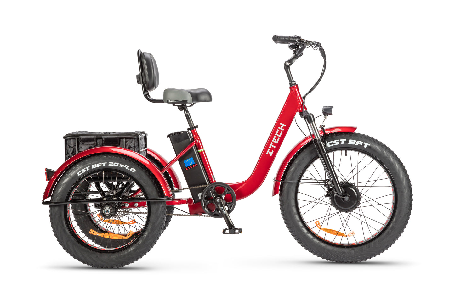 tricicleta electrica z-tech zt-80 mini trailer, rosie