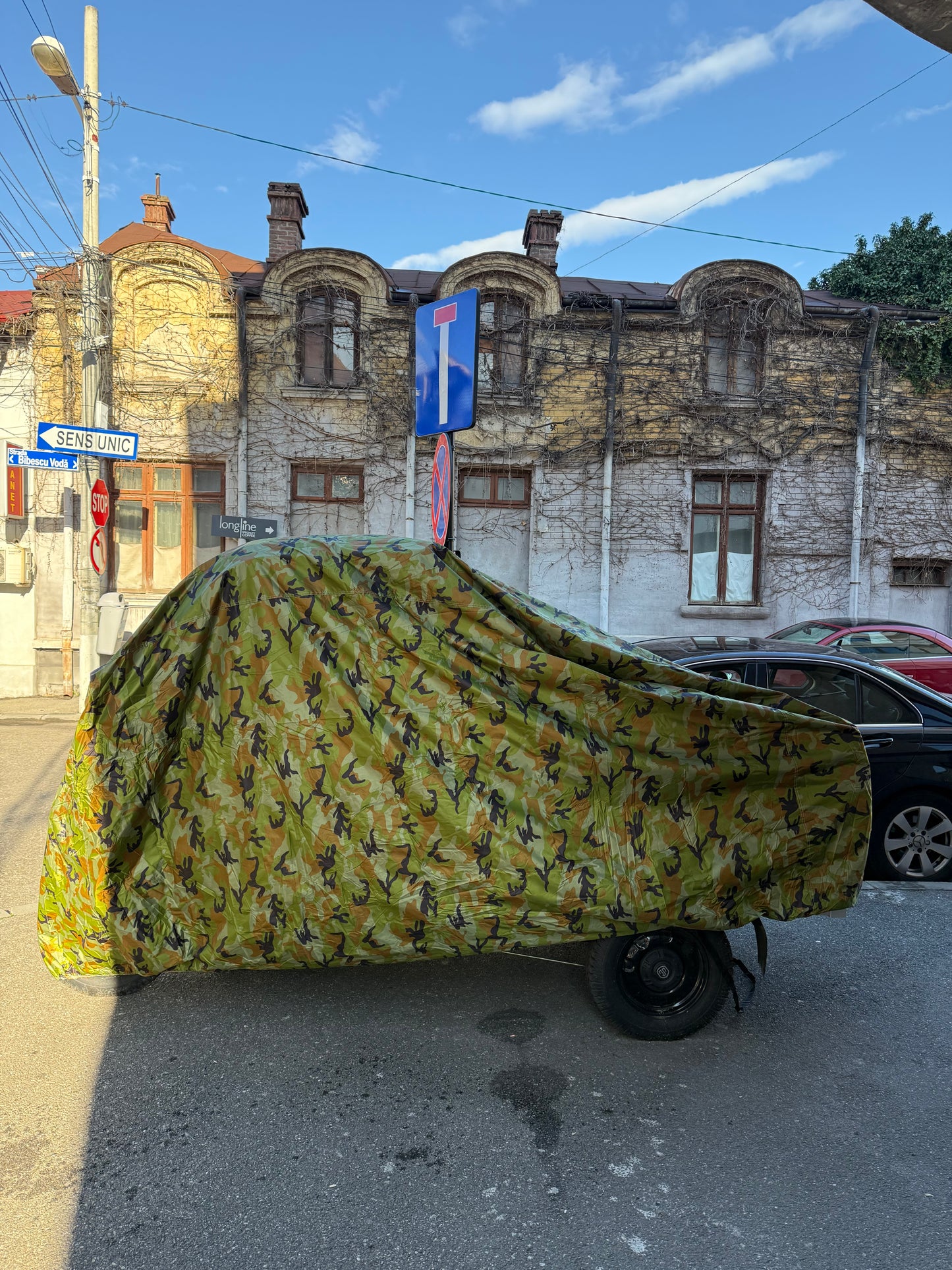 Prelată ATV OEM, Culoare Camuflaj, 256x150x150 cm, Rezistentă la Intemperii