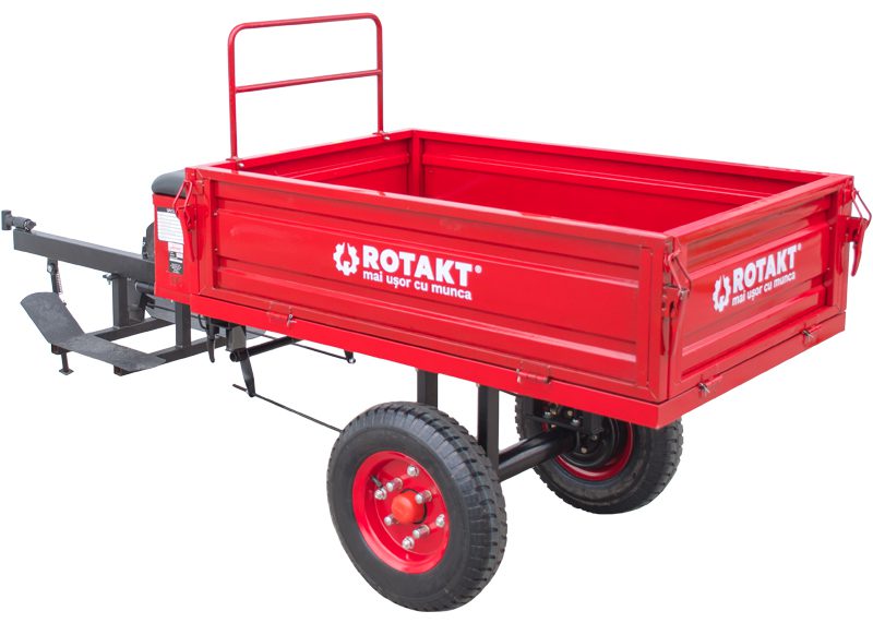 Remorcă agricolă REM300S, capacitate încărcare 300 Kg, roți 4.00-8
