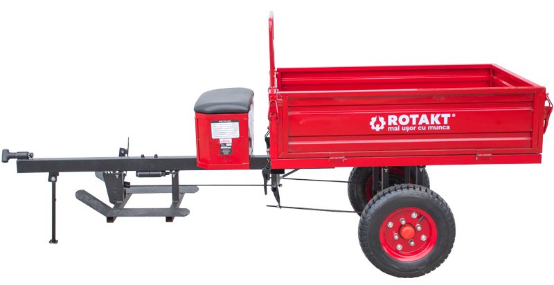 Remorcă agricolă REM300S, capacitate încărcare 300 Kg, roți 4.00-8
