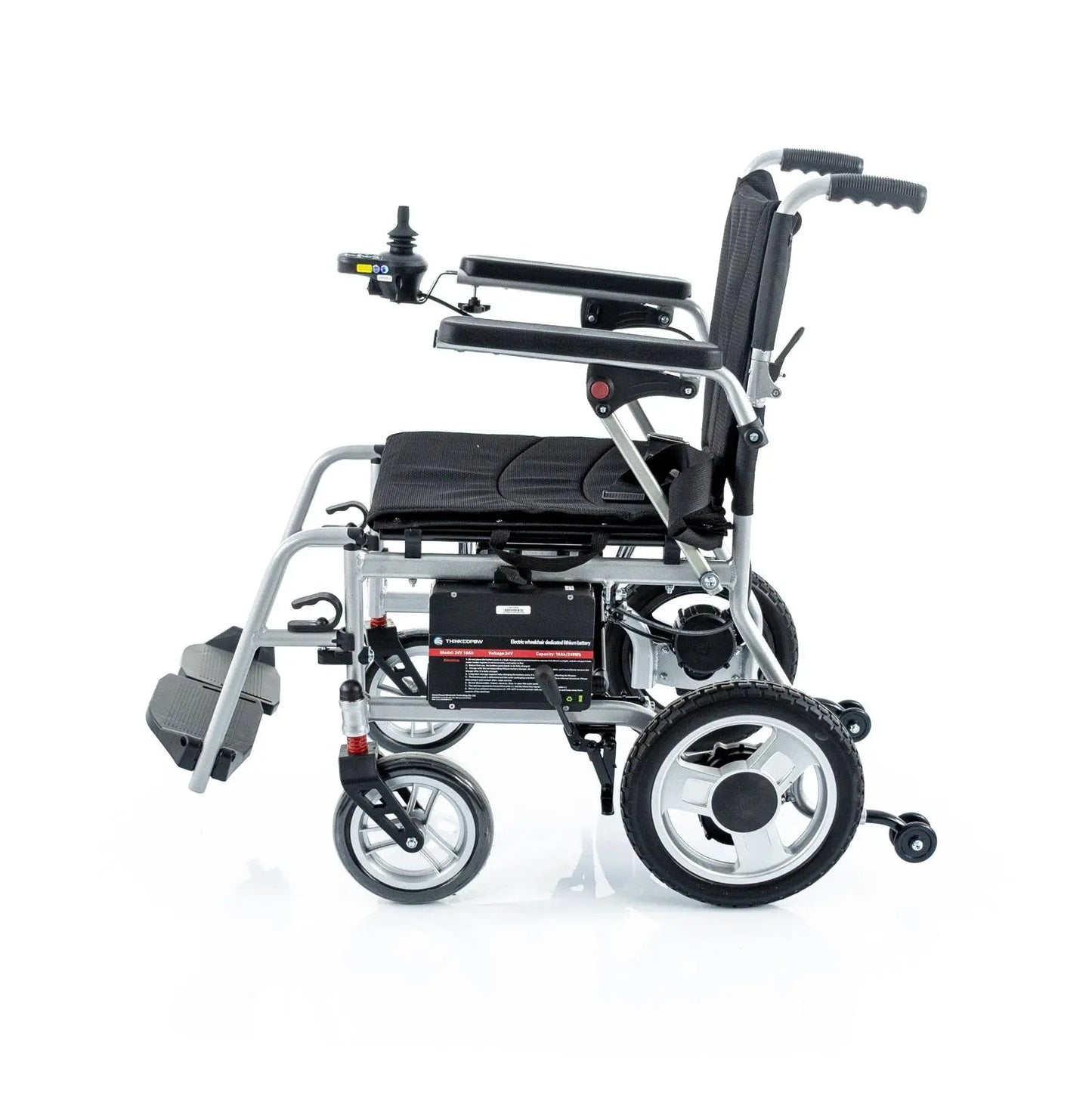 Scaun cu Rotile Electric Rotakt Papillon, Pliabil, Motor 2x180W, Joystick 360°, Autonomie 16 km, Sarcină Maximă 100 kg, Greutate 15 kg