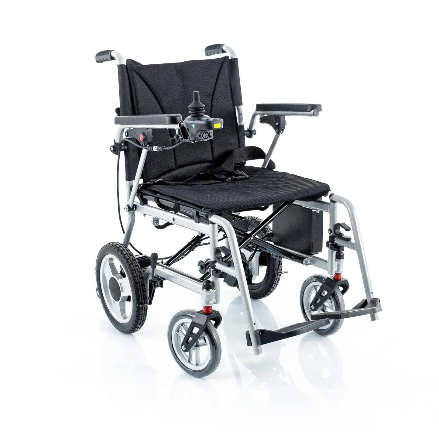 Scaun cu Rotile Electric Rotakt Papillon, Pliabil, Motor 2x180W, Joystick 360°, Autonomie 16 km, Sarcină Maximă 100 kg, Greutate 15 kg