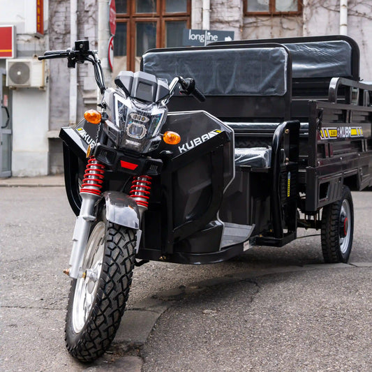 Tricicletă Electrică Kuba GL15000 PICNIC Fără Permis, Viteză Maximă 25km/h, Autonomie 60km, Benă cu Banchetă, Motor 1500W, Baterie 72V 45Ah