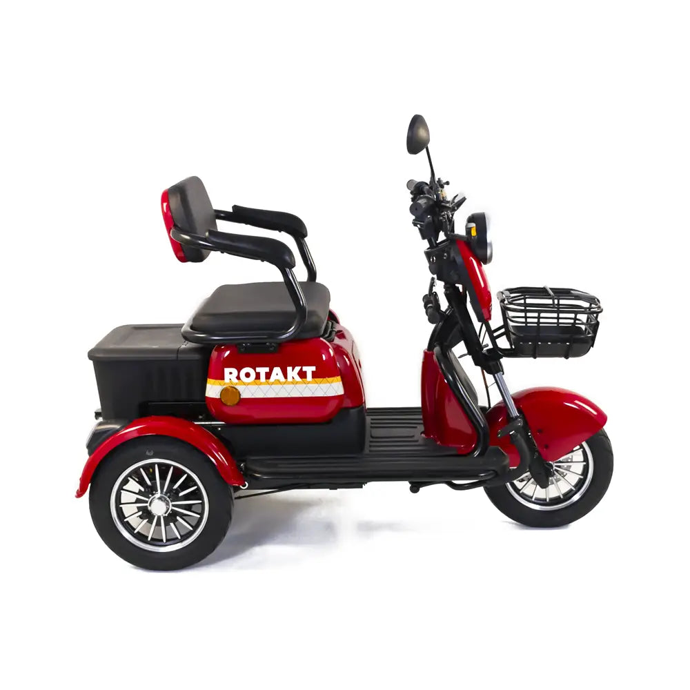 Tricicletă Electrică Rotakt Safari, Fără Permis, Motor 1000W, Viteză 25 km/h, Autonomie 62 km, Baterie 60V 20Ah, Greutate Maximă 187 kg