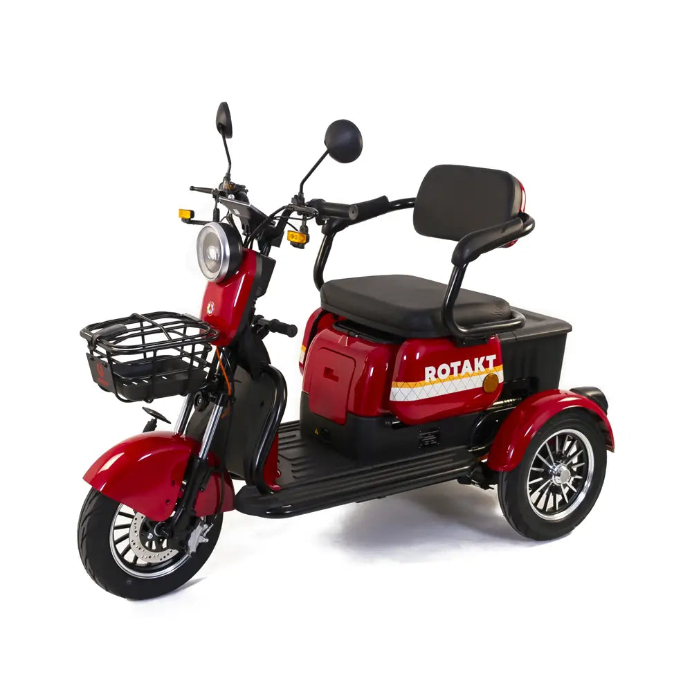 Tricicletă Electrică Rotakt Safari, Fără Permis, Motor 1000W, Viteză 25 km/h, Autonomie 62 km, Baterie 60V 20Ah, Greutate Maximă 187 kg