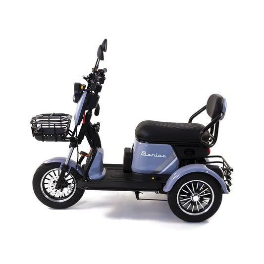 Tricicletă Electrică Rotakt Senior Fără Permis, Motor 1000W, Viteză Maximă 25 km/h, Autonomie 62 km, Baterie 60V 20Ah