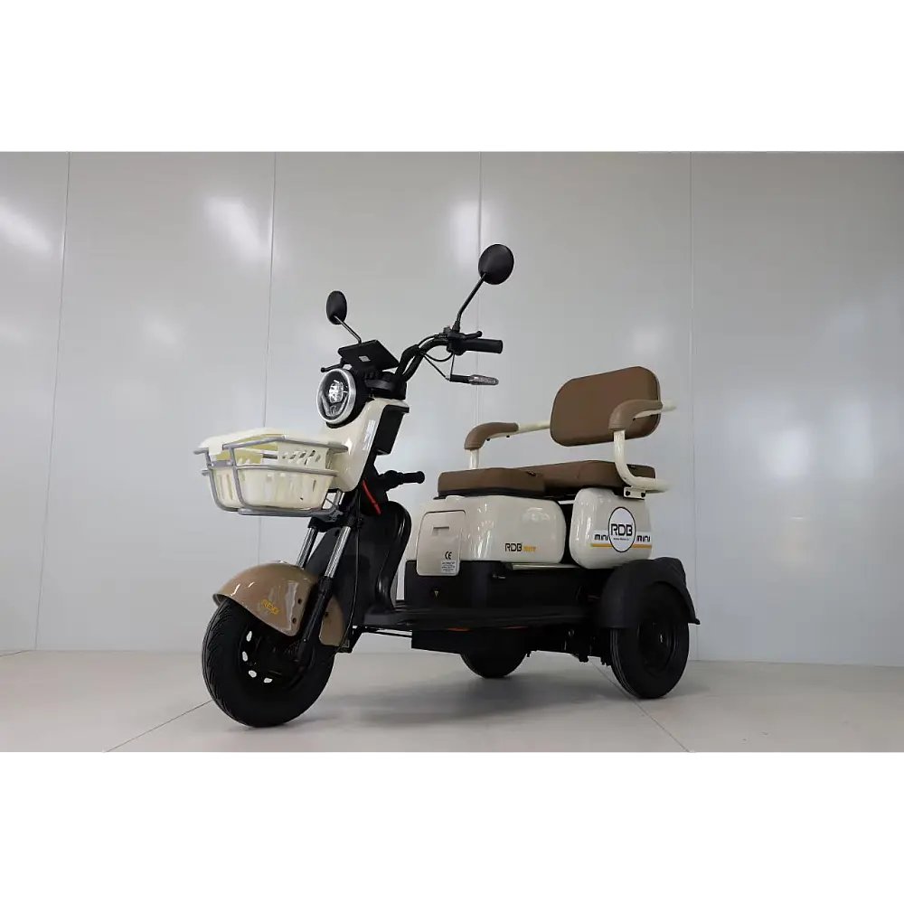 Triciclu Electric RDB MINI, Fără Permis, Viteză Maximă 25 km/h, Motor 2000W, Autonomie 55km