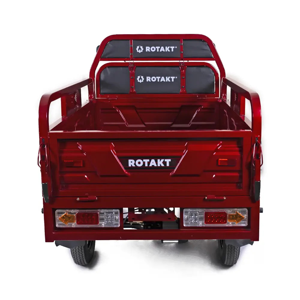 Triciclu Electric Rotakt Guliver, Fără Permis, Viteză Maximă 25km/h, Benă Basculabilă, Autonomie 68Km, Motor 2000W, Baterie 72V 58Ah