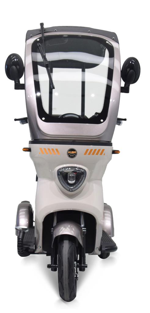 tricicleta electrica alba cu cabina grape 25 500 W 60 V 20 Ah