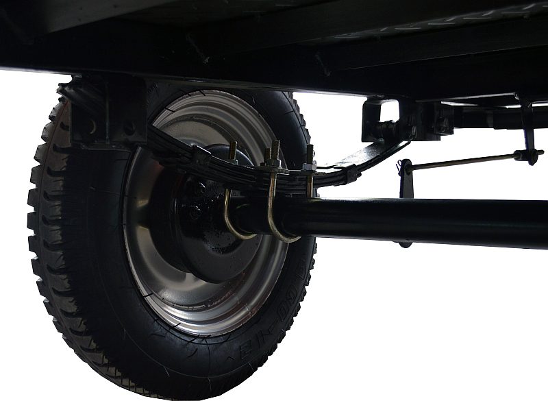 Remorcă motocultor Rotakt REM400-1, capacitate 400 kg, basculabilă