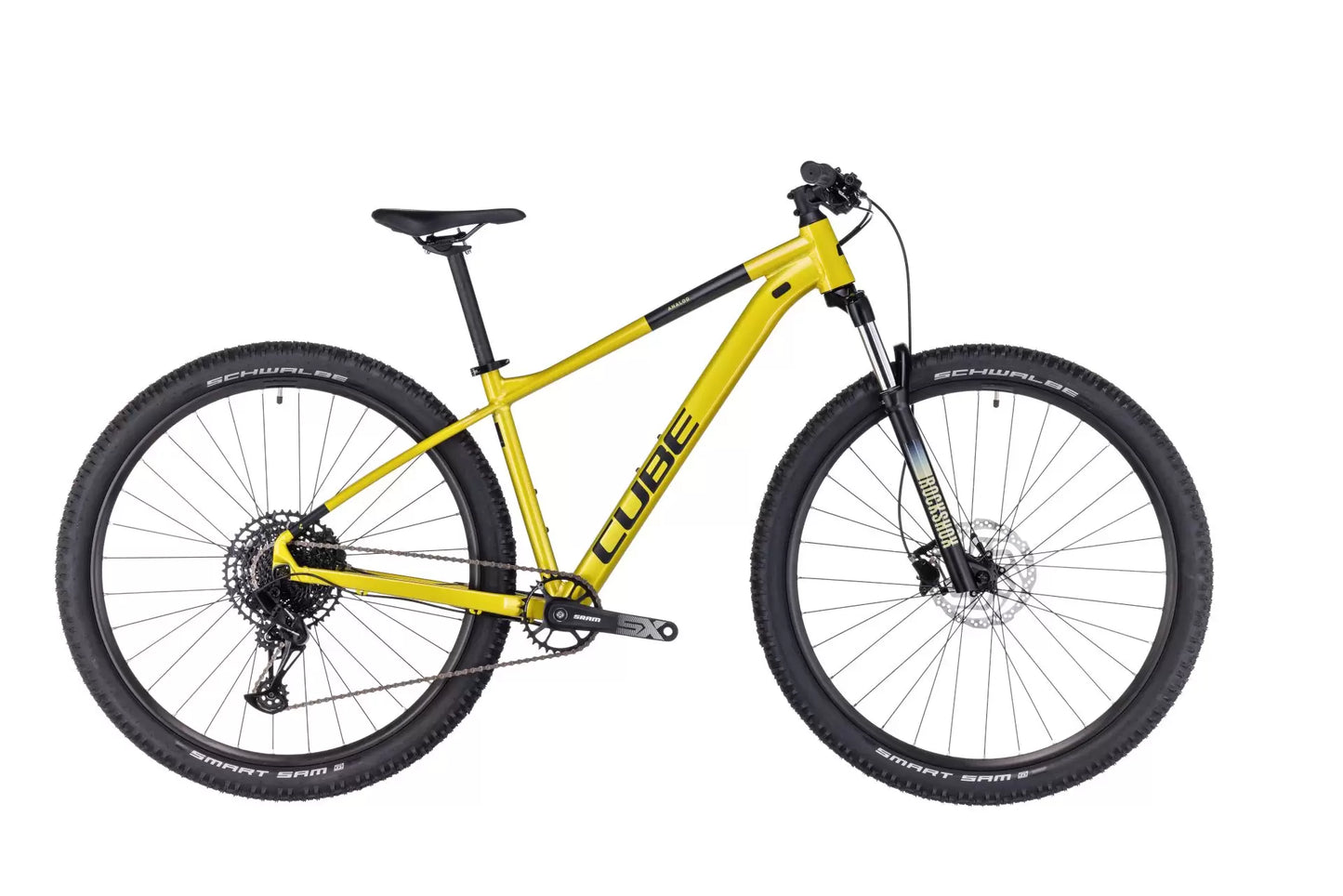 BICICLETA CUBE ANALOG Flashlime Black 2023 M