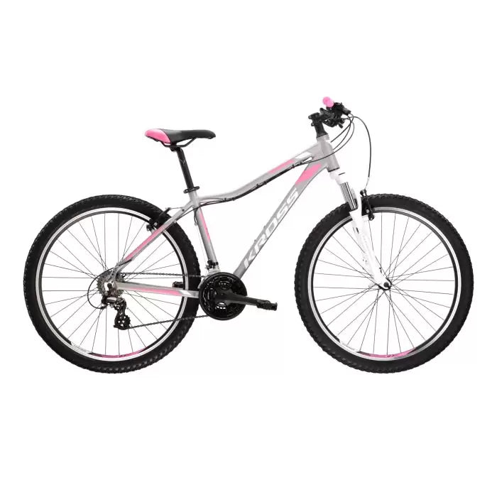 bicicleta lea 2.0 XS 15" (26"), culoare gri cu roz