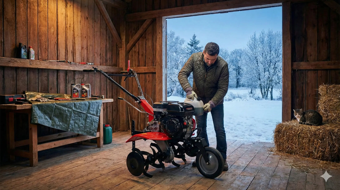 depozitare motocultor pe timp de iarna