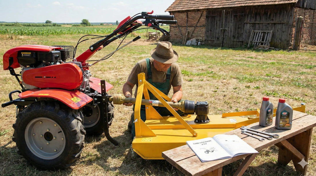 utilizarea Prizei de Putere (PTO) a unui motocultor