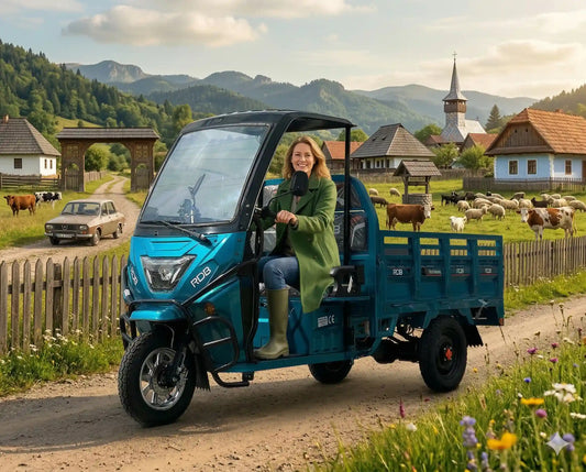 triciclu electric zona rurala