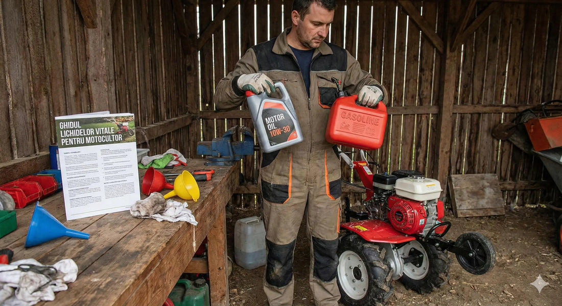 ulei si combustibil motocultor