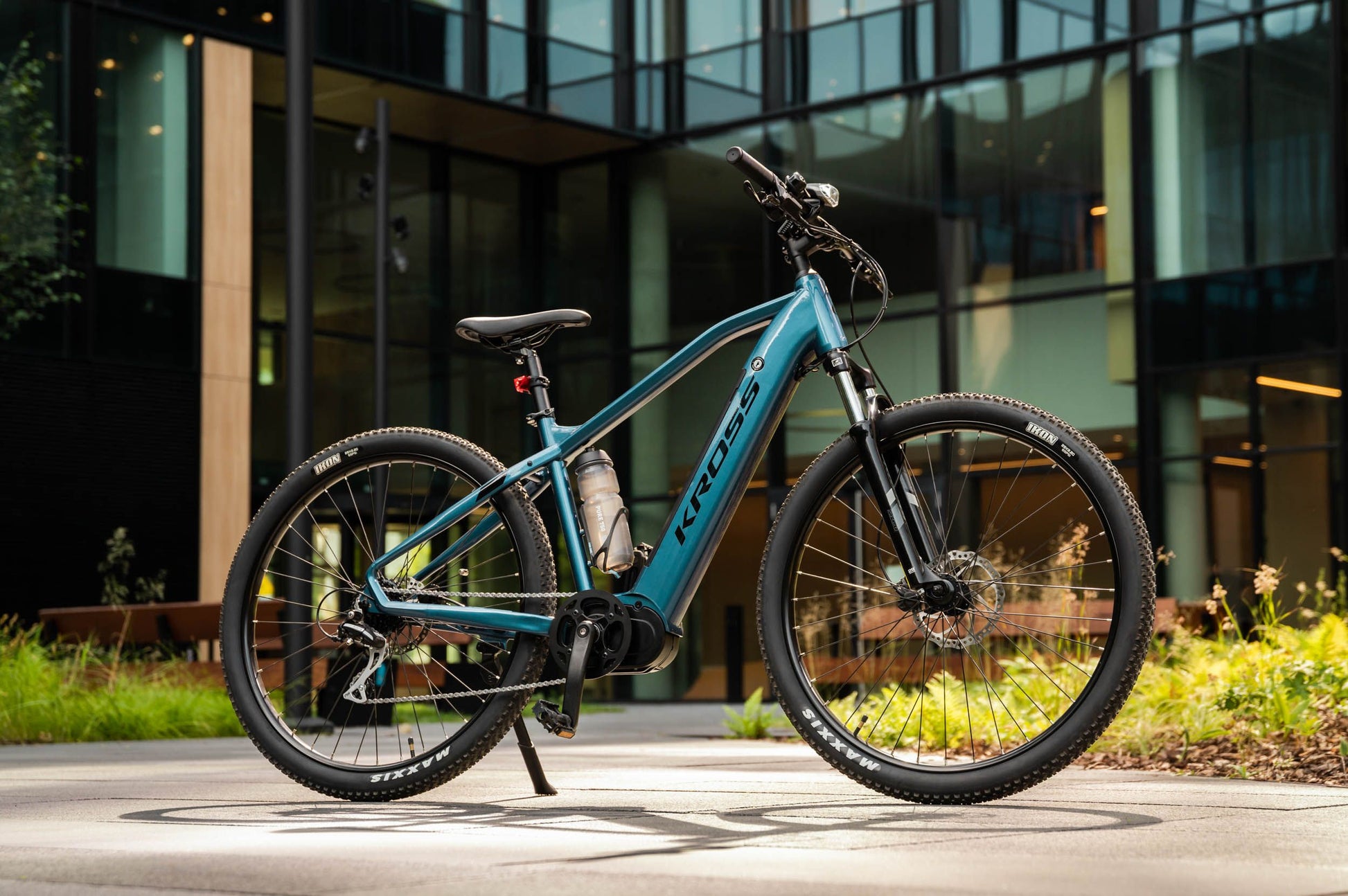 bicicleta electrica MTB hexagon boost 3.0, albastra