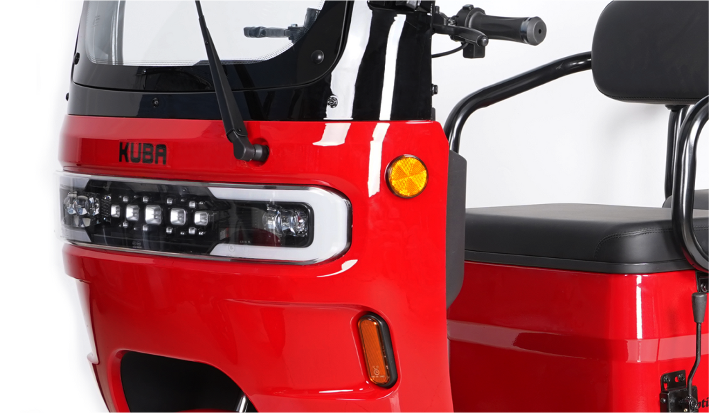 Tricicleta electrica KUBA OPTIMUS MAX cu cabina 1000W 72V 20Ah