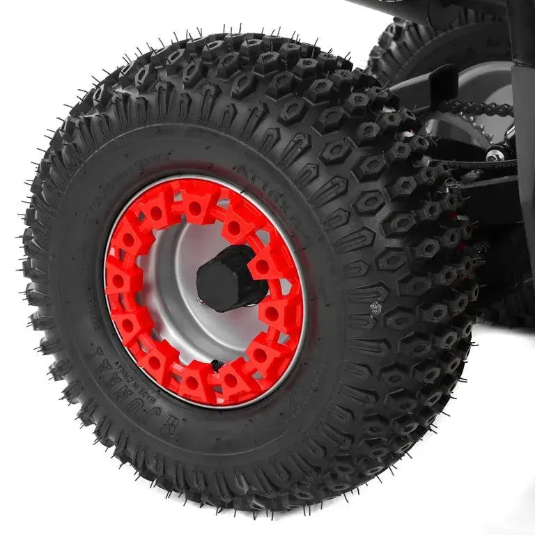 ATV Benzină HECHT 56110, Motor 110cc, 6.6CP, Viteză Maximă 55 km/h, LED, Roți 7″, Roșu