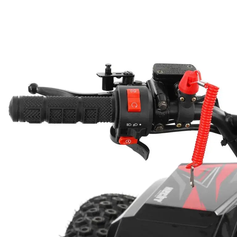ATV Benzină HECHT 56110, Motor 110cc, 6.6CP, Viteză Maximă 55 km/h, LED, Roți 7″, Roșu