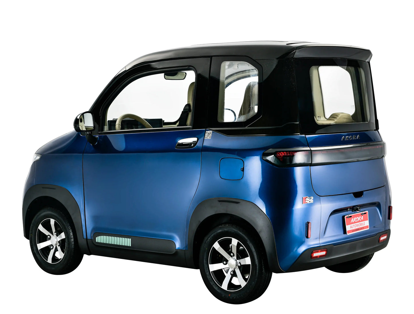 Mașină Electrică Fără Permis Arora S2, 4 Locuri, Viteză Maximă 25 km/h, Autonomie 80km, Motor 4000W, Baterie 72V 100Ah
