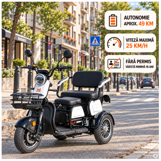EvoTools Davos: autonomie 49 km, 25 km/h, fără permis