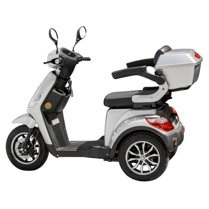 Triciclu electric pentru mobilitate redusă EvoTools Horia, lateral