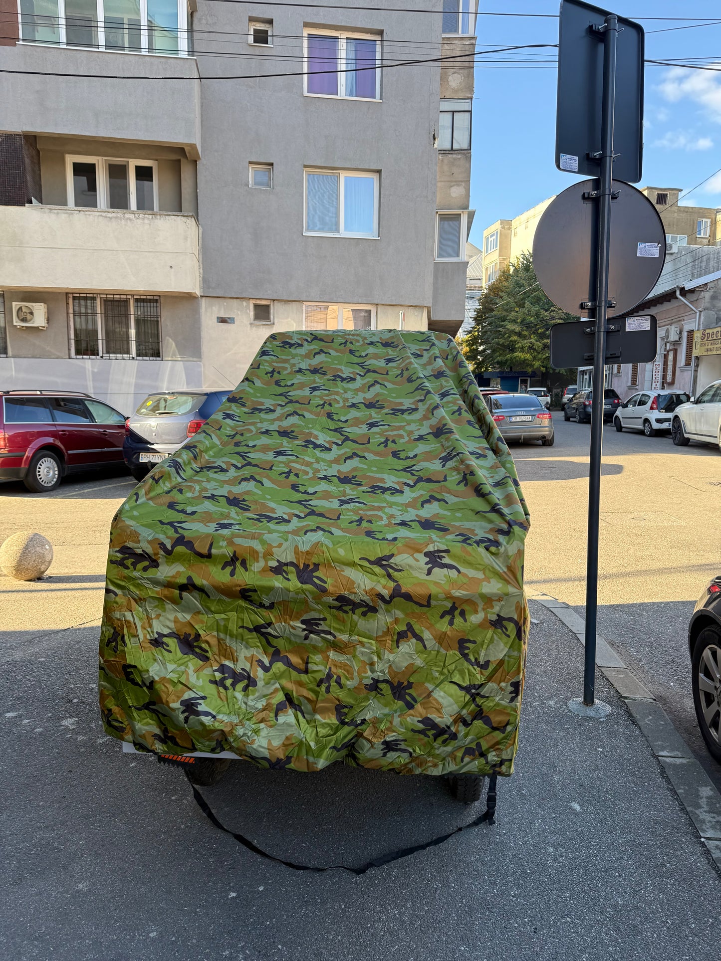 Prelată ATV OEM, Culoare Camuflaj, 256x150x150 cm, Rezistentă la Intemperii