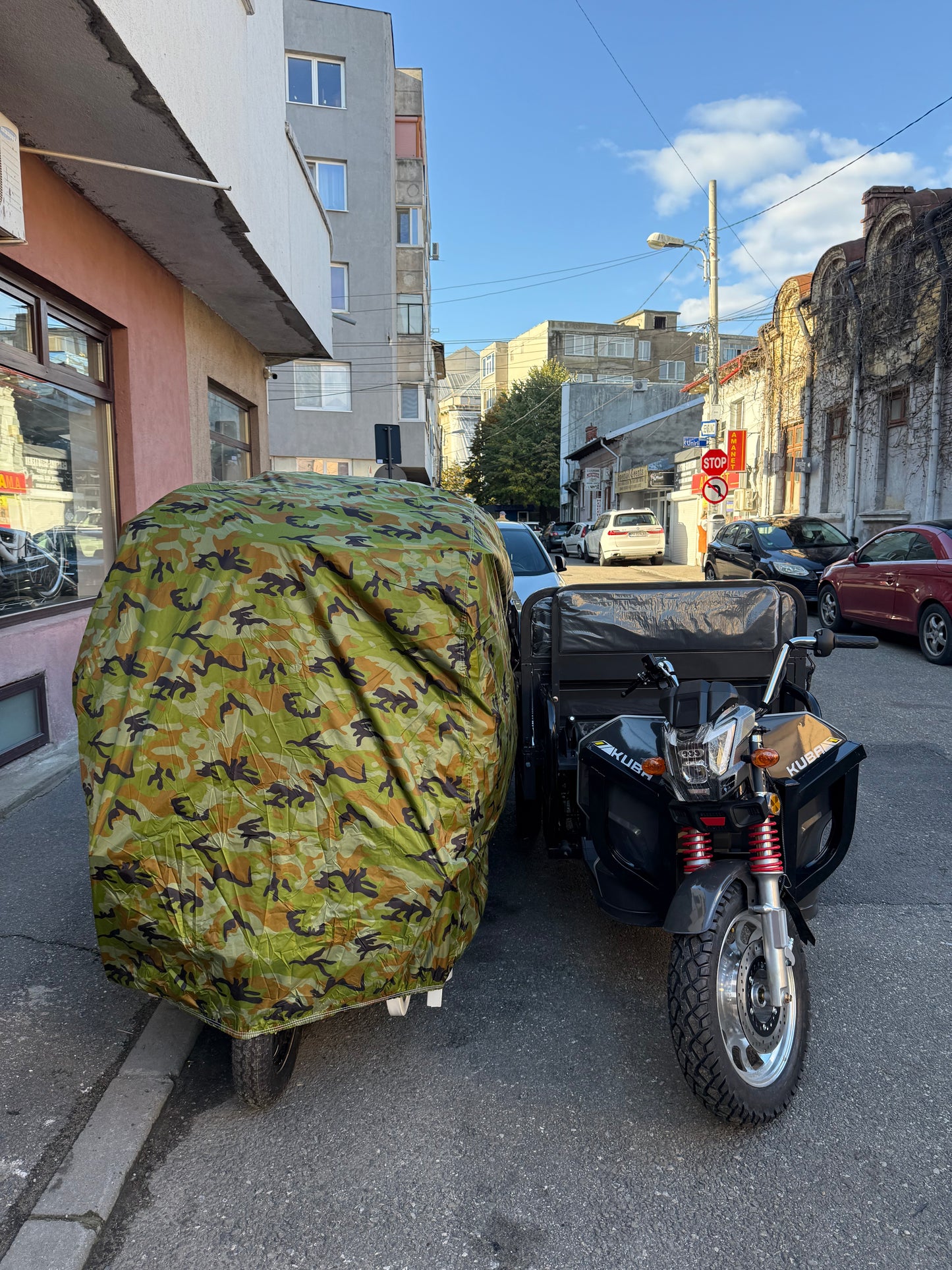 Prelată ATV OEM, Culoare Camuflaj, 256x150x150 cm, Rezistentă la Intemperii
