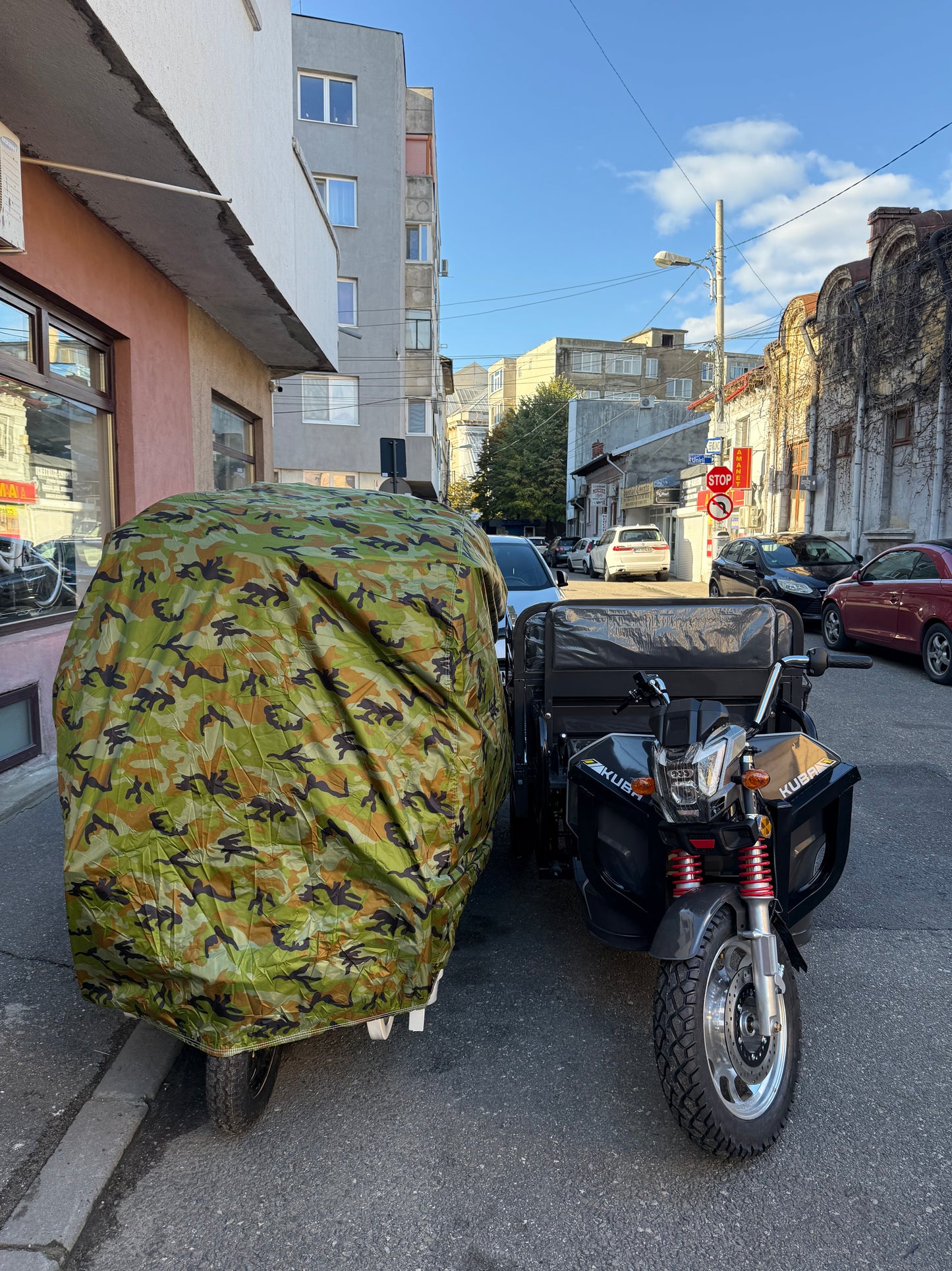 Prelată ATV OEM, Culoare Camuflaj, 256x150x150 cm, Rezistentă la Intemperii