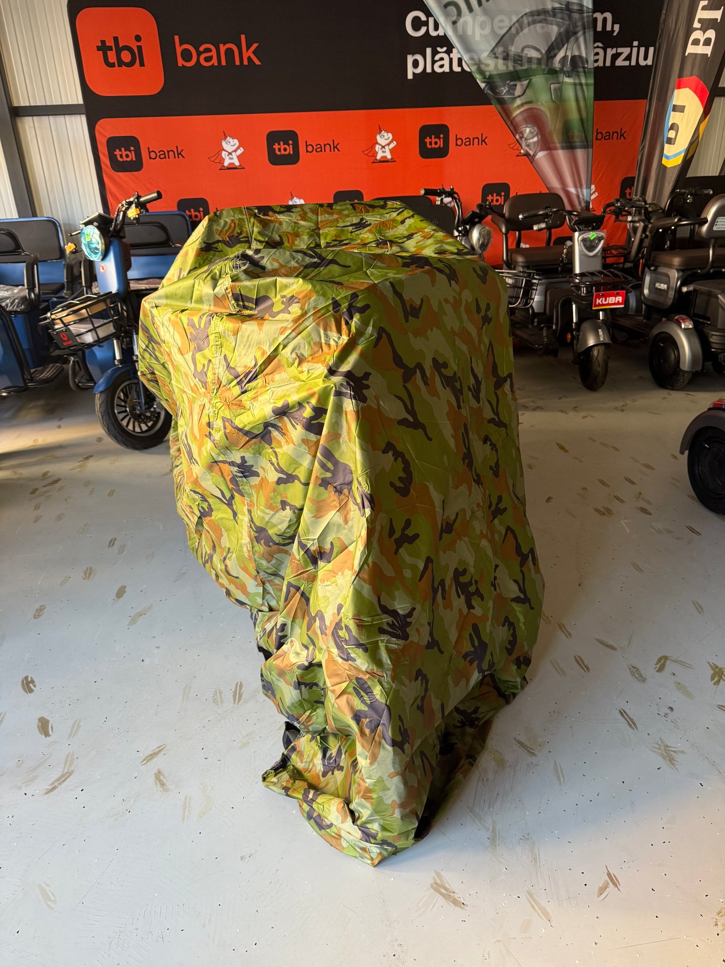 Prelată ATV OEM, Culoare Camuflaj, 256x150x150 cm, Rezistentă la Intemperii