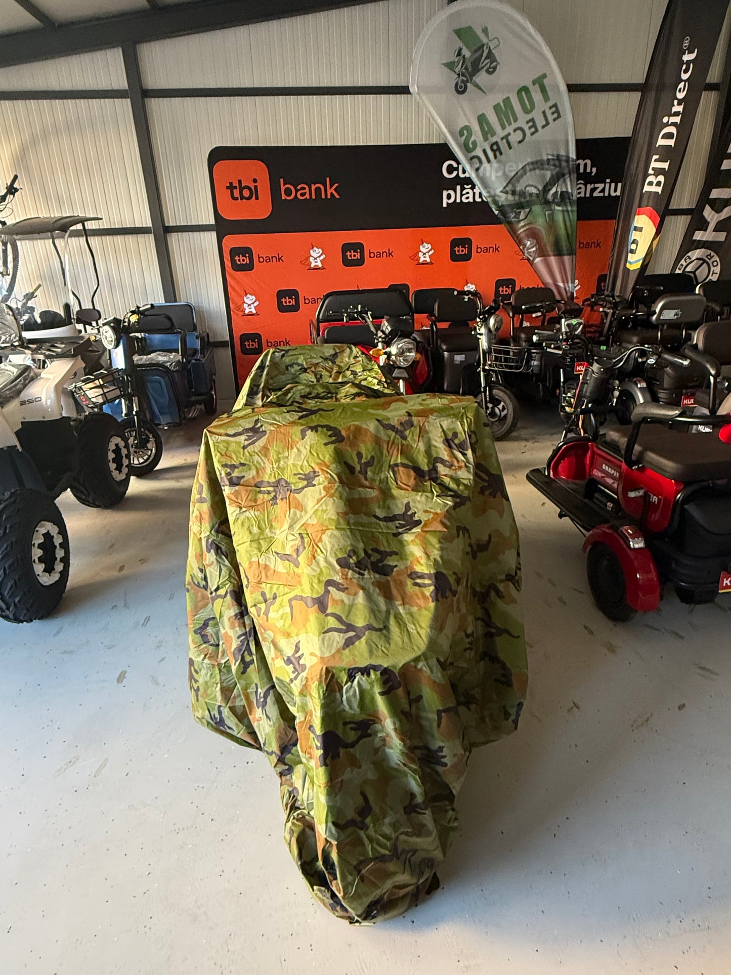Prelată ATV OEM, Culoare Camuflaj, 256x150x150 cm, Rezistentă la Intemperii