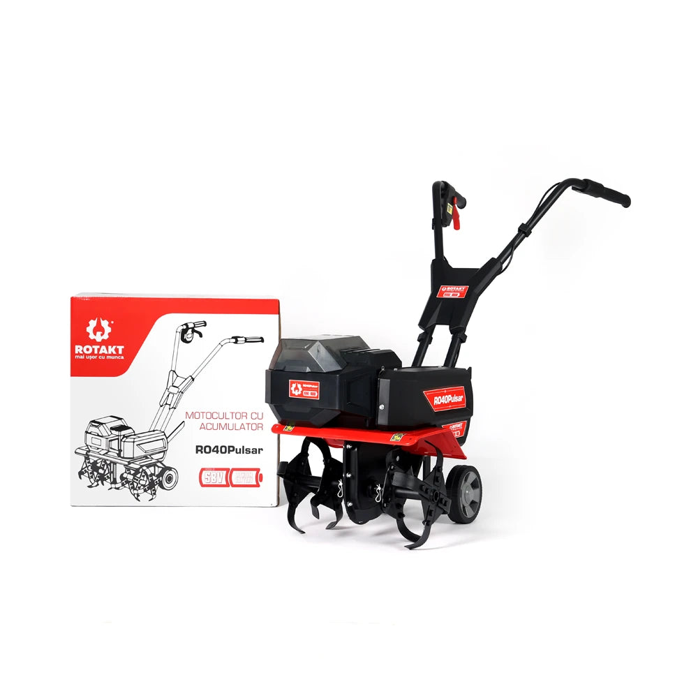 Motocultor Rotakt Pulsar RO40, Electric, Fără Perii, Acumulator 58V, Lățime 400mm