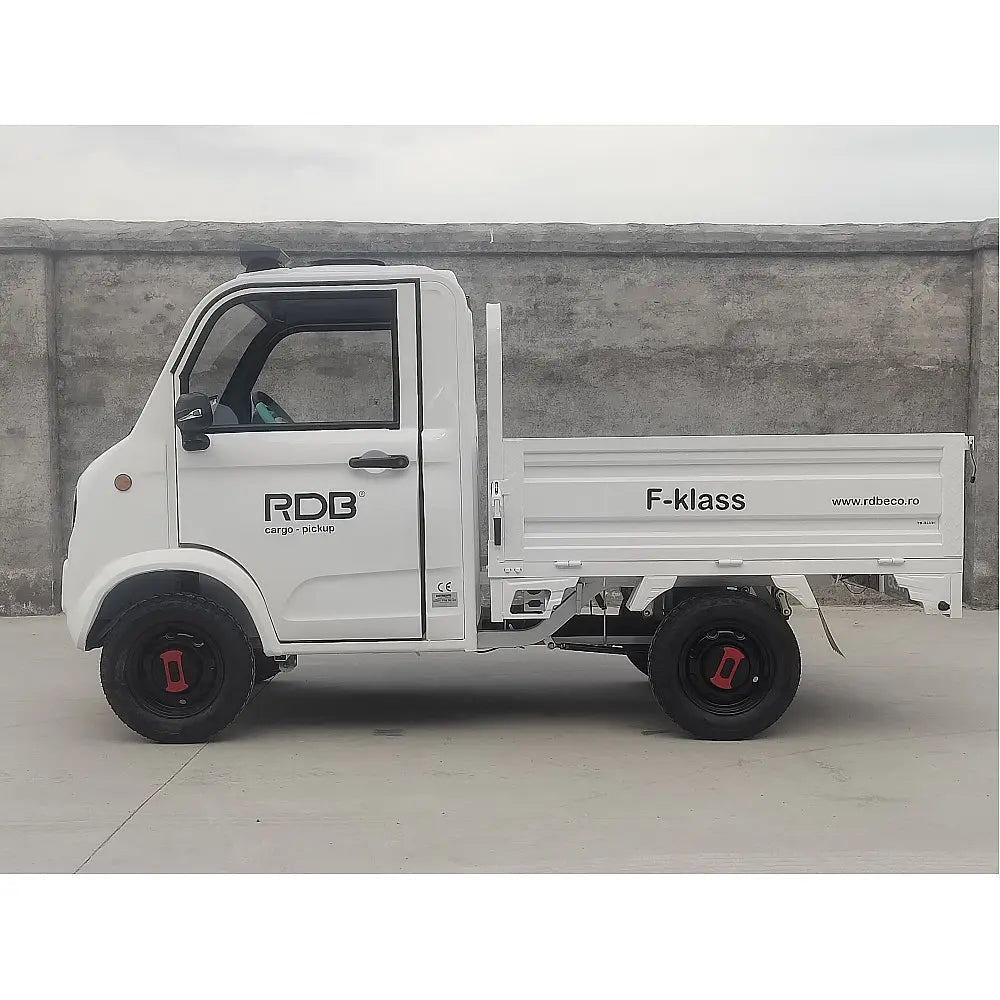 Mașină Electrică Fără Permis RDB F-KLASS, Viteză Maximă 25 km/h, Utilitară, cu Cabină, Remorcă, Motor 1000W, Autonomie 65km
