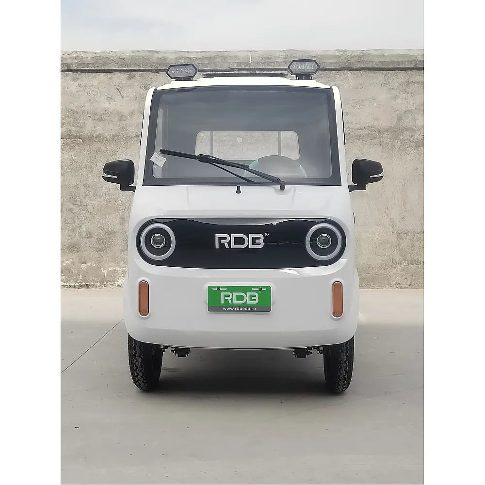 Mașină Electrică Fără Permis RDB F-KLASS, Viteză Maximă 25 km/h, Utilitară, cu Cabină, Remorcă, Motor 1000W, Autonomie 65km
