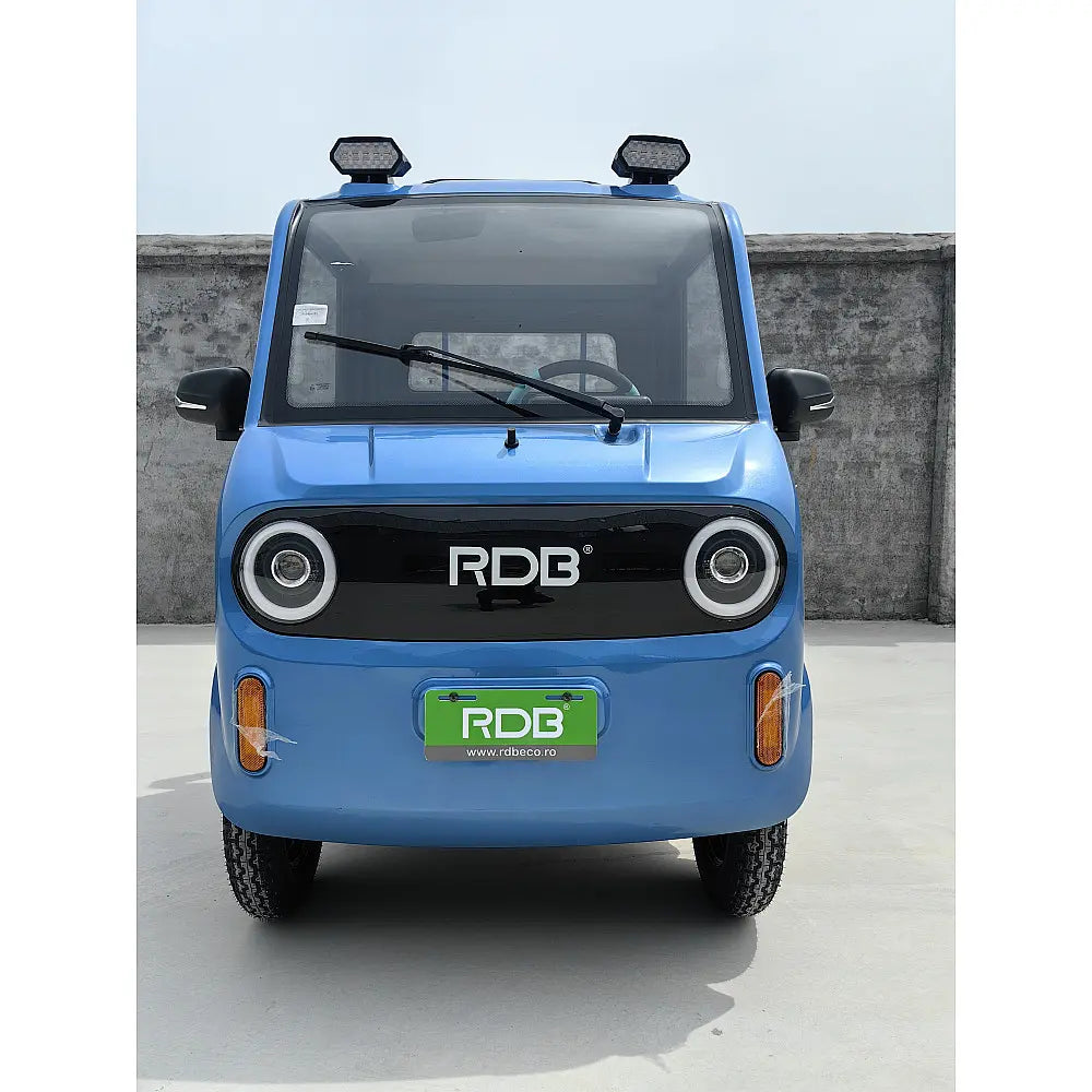 Mașină Electrică Fără Permis RDB F-KLASS, Viteză Maximă 25 km/h, Utilitară, cu Cabină, Remorcă, Motor 1000W, Autonomie 65km