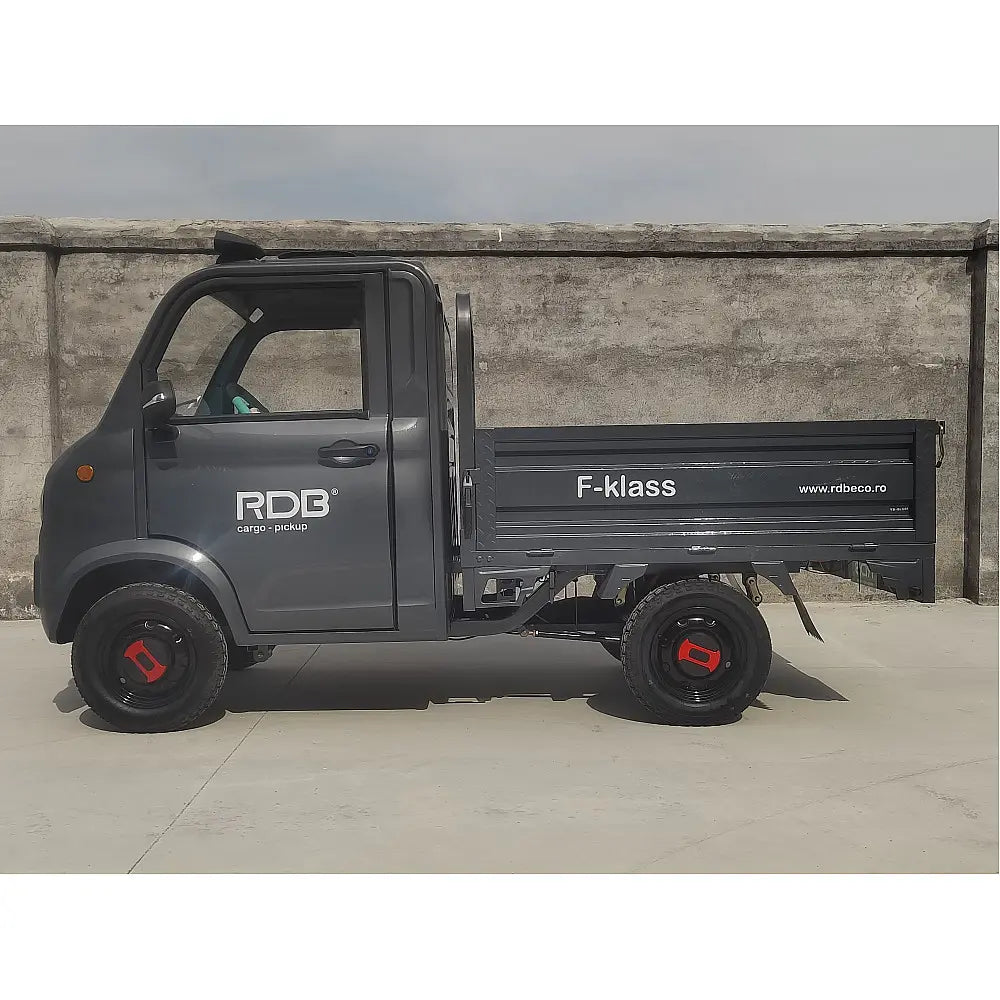 Mașină Electrică Fără Permis RDB F-KLASS, Viteză Maximă 25 km/h, Utilitară, cu Cabină, Remorcă, Motor 1000W, Autonomie 65km