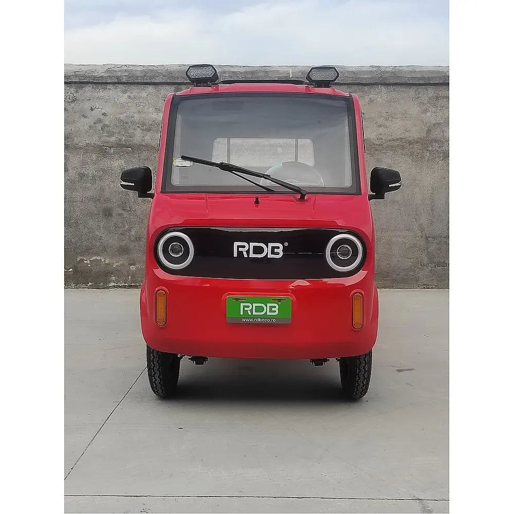 Mașină Electrică Fără Permis RDB F-KLASS, Viteză Maximă 25 km/h, Utilitară, cu Cabină, Remorcă, Motor 1000W, Autonomie 65km