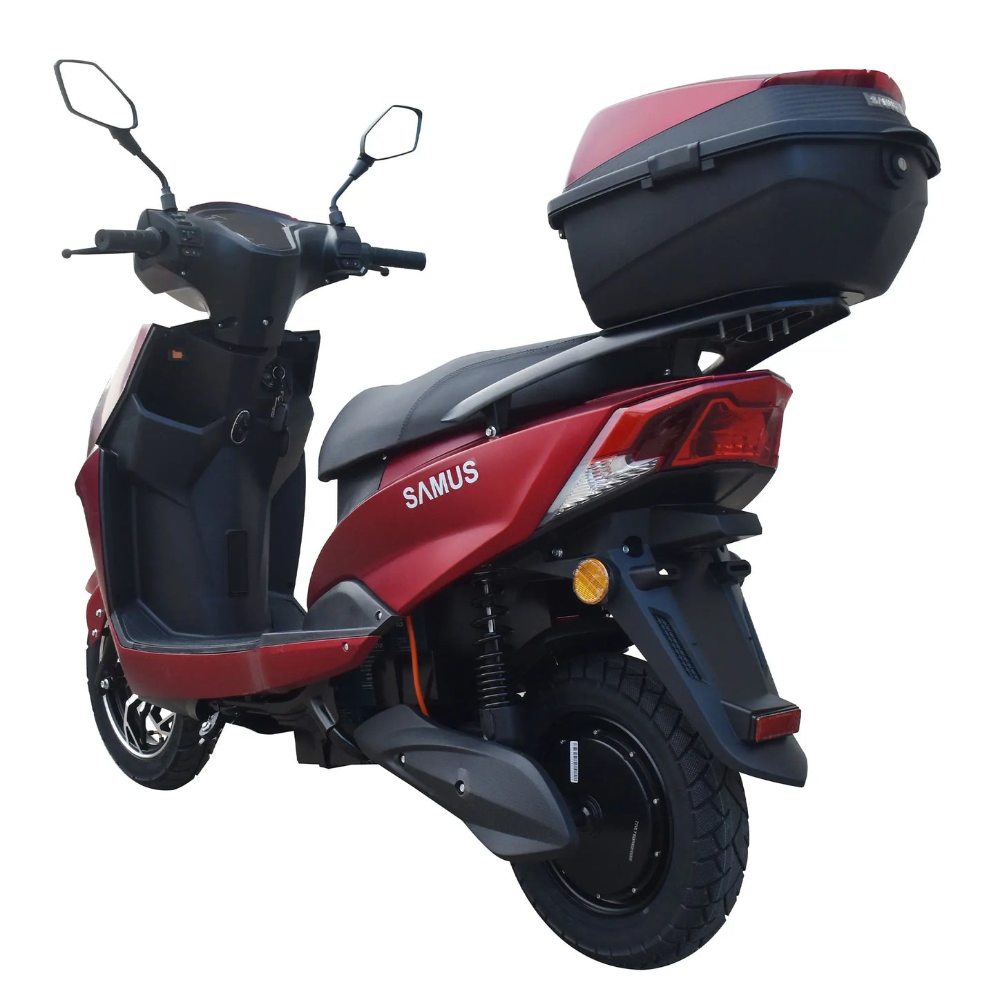 Scuter Electric Fără Permis Samus Napoli, Viteză Maximă 25 km/h, Motor 1500W, Autonomie 65km, Baterie 72V 20Ah, Roșu