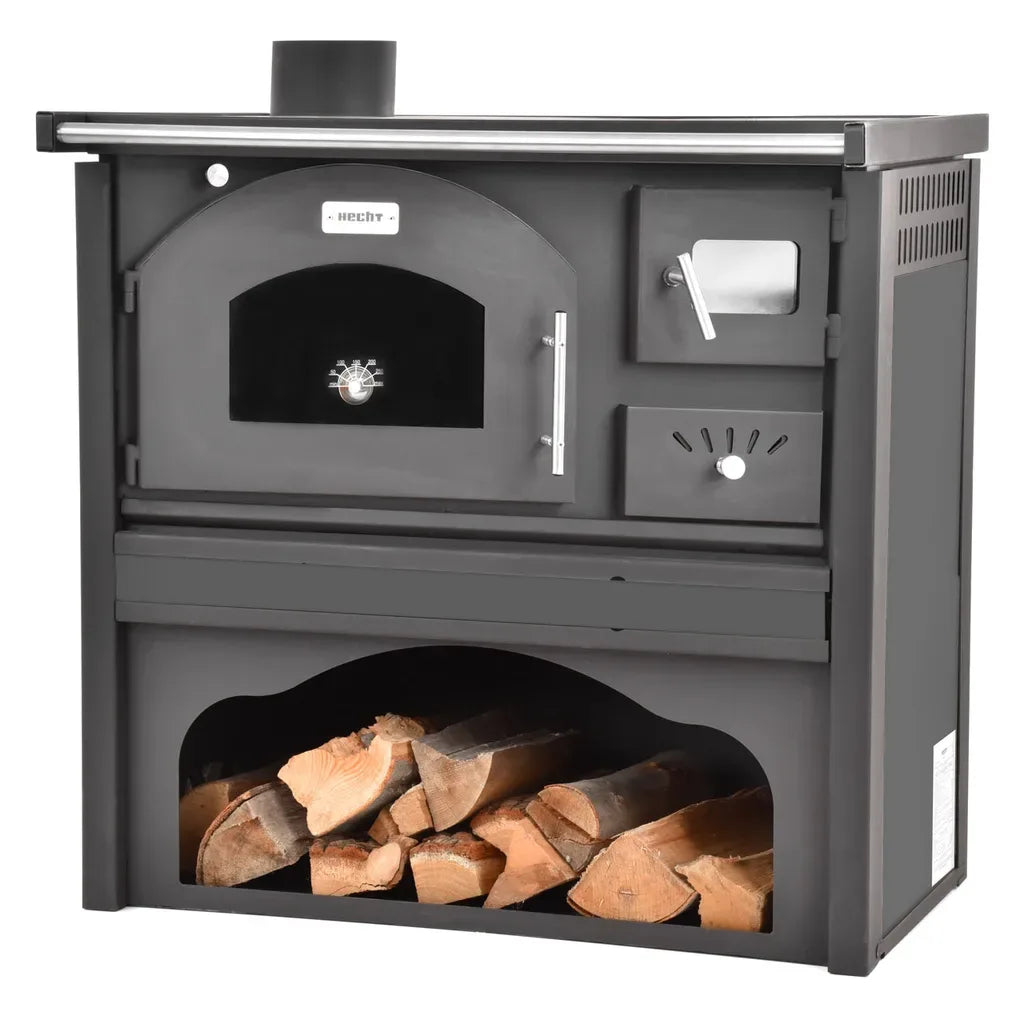 Soba cu cuptor si plita Hecht Vulcanus Grey