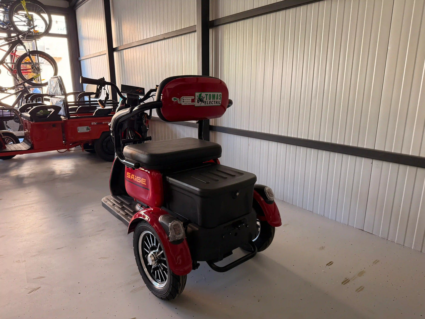 Tricicletă Electrică Saige A2 Rabbit Fără Permis, Viteză Maximă 25 km/h, Motor 1000W, Autonomie 70km, Baterie 60V 20Ah