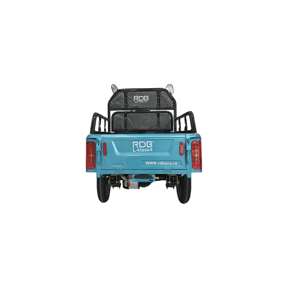 Triciclu Electric Fără Permis RDB L-Klass4 cu Benă, Viteză Maximă 25km/h, Motor 1350W, Baterie 72V 20Ah, Autonomie 45km