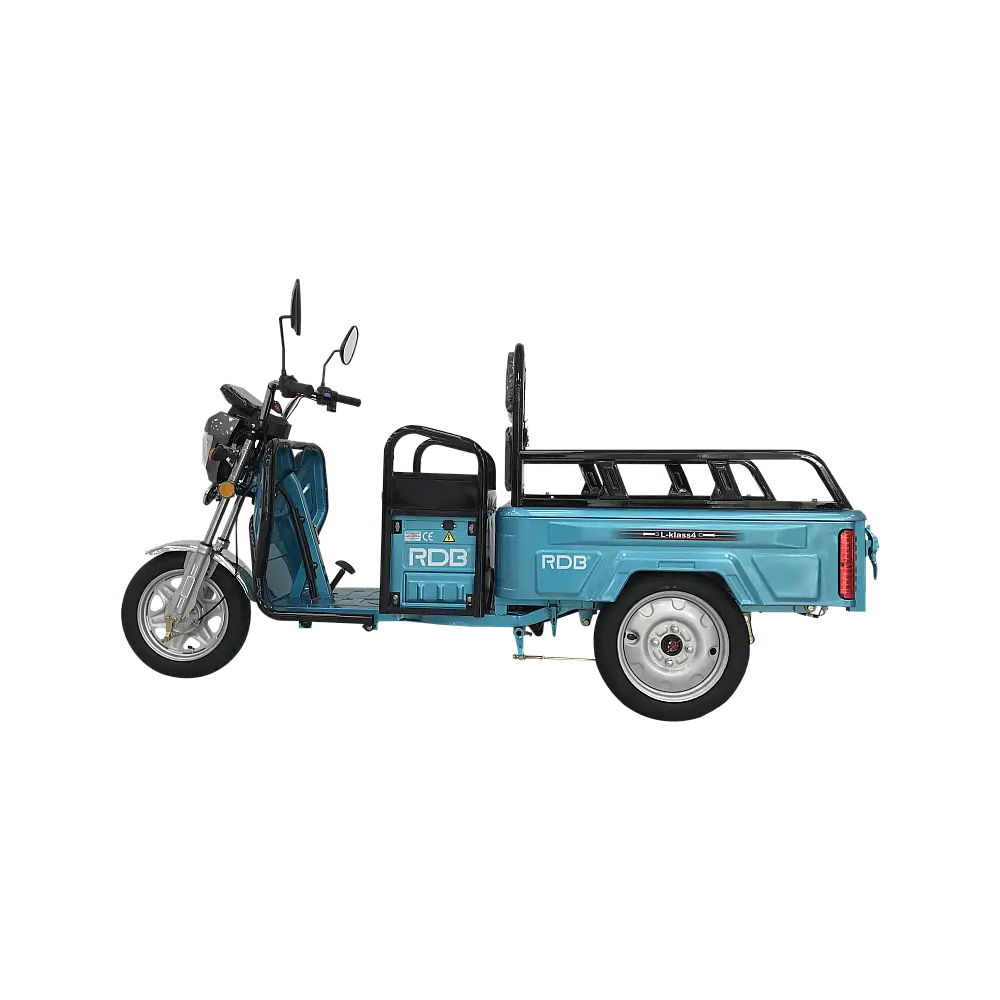 Triciclu Electric Fără Permis RDB L-Klass4 cu Benă, Viteză Maximă 25km/h, Motor 1350W, Baterie 72V 20Ah, Autonomie 45km