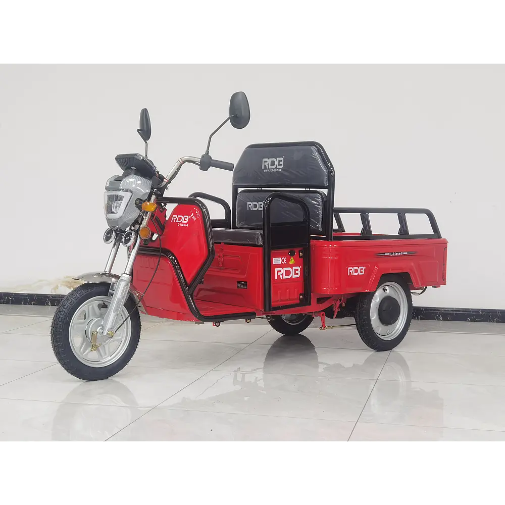 Triciclu Electric Fără Permis RDB L-Klass4 cu Benă, Viteză Maximă 25km/h, Motor 1350W, Baterie 72V 20Ah, Autonomie 45km