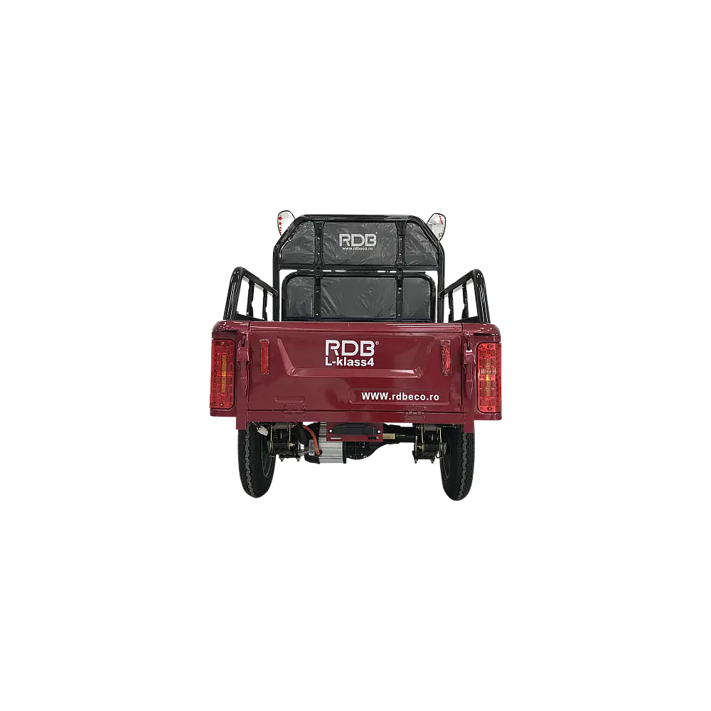 Triciclu Electric Fără Permis RDB L-Klass4 cu Benă, Viteză Maximă 25km/h, Motor 1350W, Baterie 72V 20Ah, Autonomie 45km