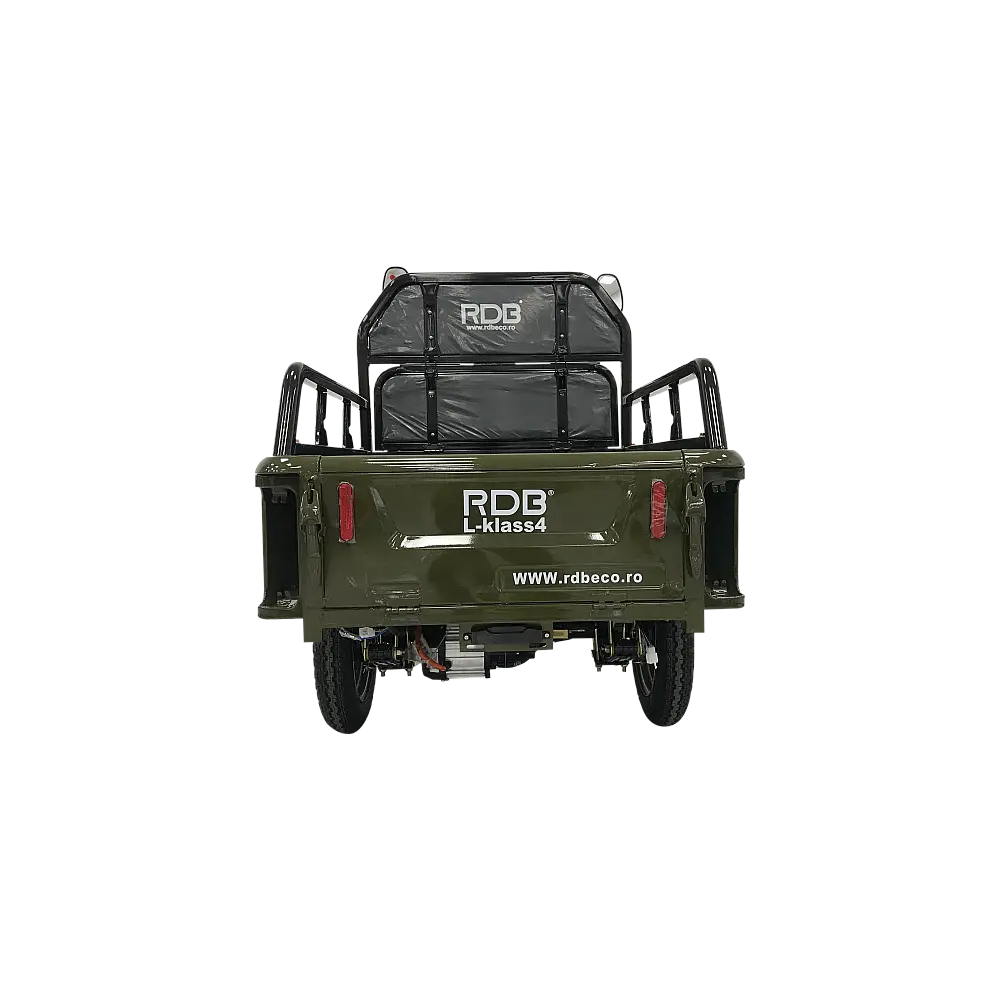 Triciclu Electric Fără Permis RDB L-Klass4 cu Benă, Viteză Maximă 25km/h, Motor 1350W, Baterie 72V 20Ah, Autonomie 45km