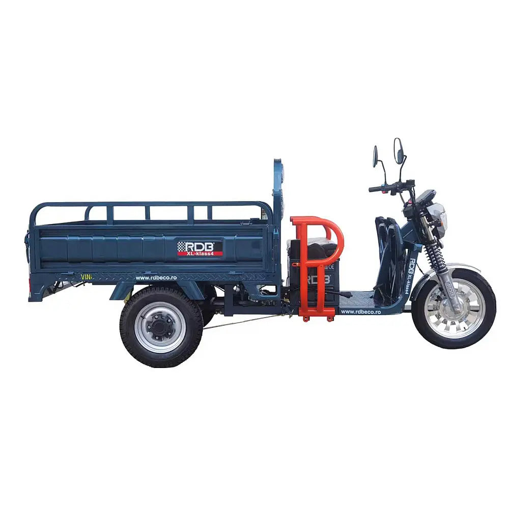 Triciclu Electric Fără Permis RDB XL-Klass4 cu Benă, Viteză Maximă 25km/h, Motor 4000W, Baterie 72V 45Ah, Autonomie 70km